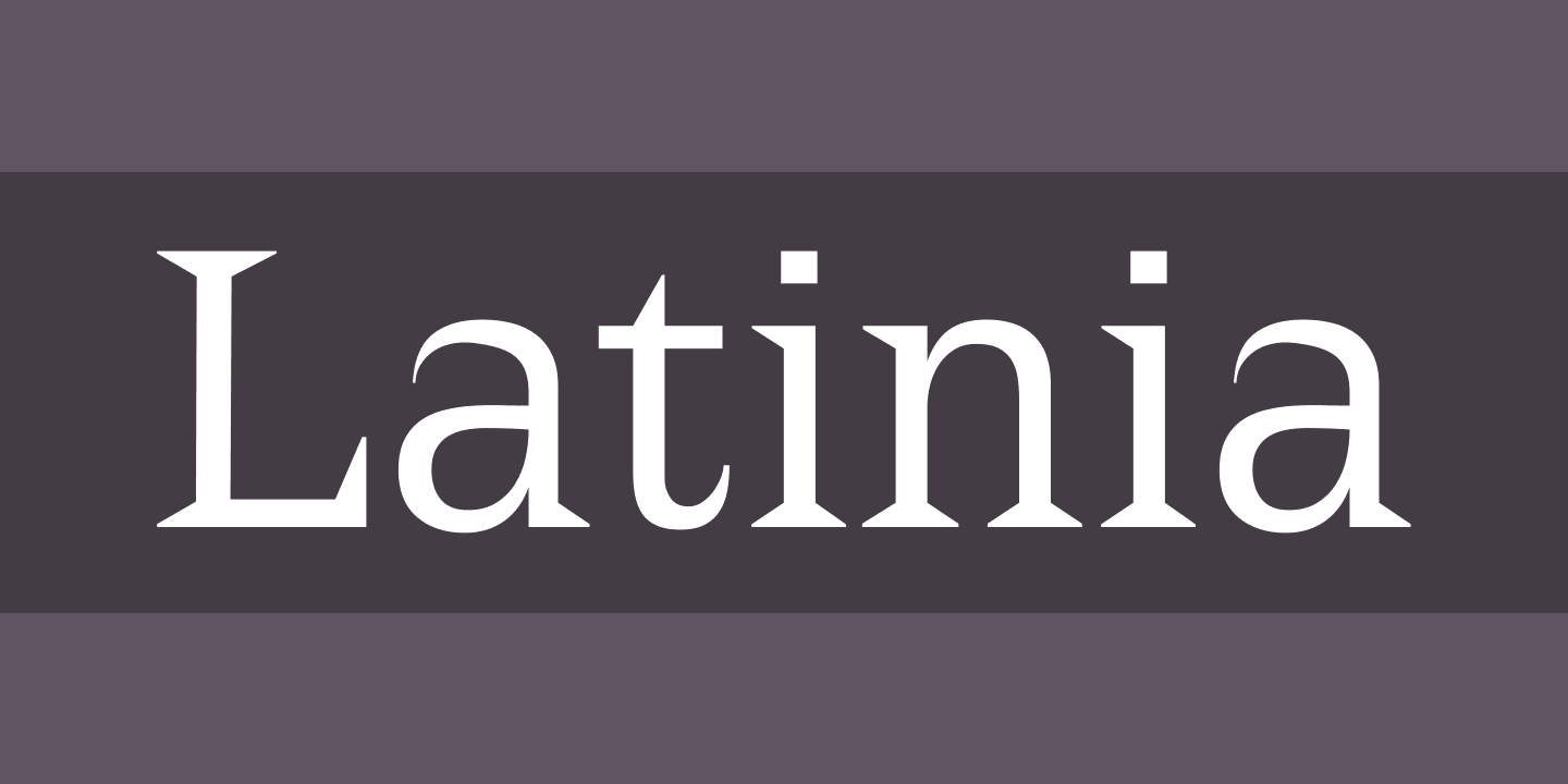 Latinia Font